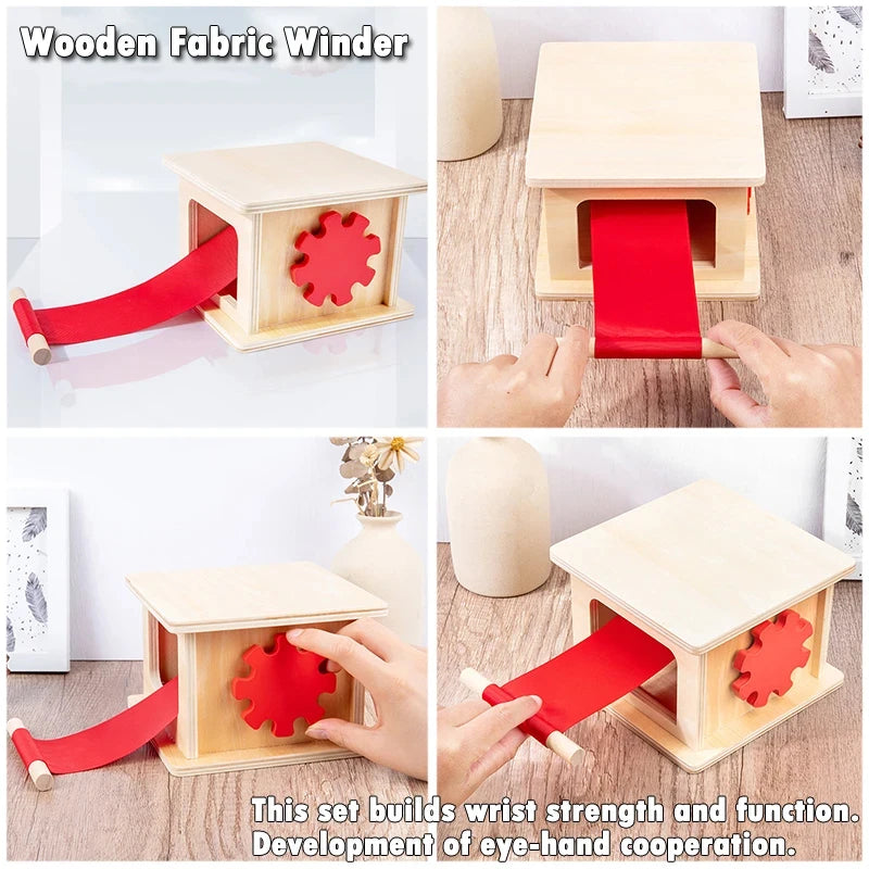 Wooden Montessori Object Permanence Toy for Toddlers