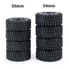 1.0" Mud Terrain Tires for 1/18 & 1/24 RC Crawlers (4-Pack)