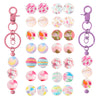 Pink Silicone Round Beads for DIY Jewelry Making