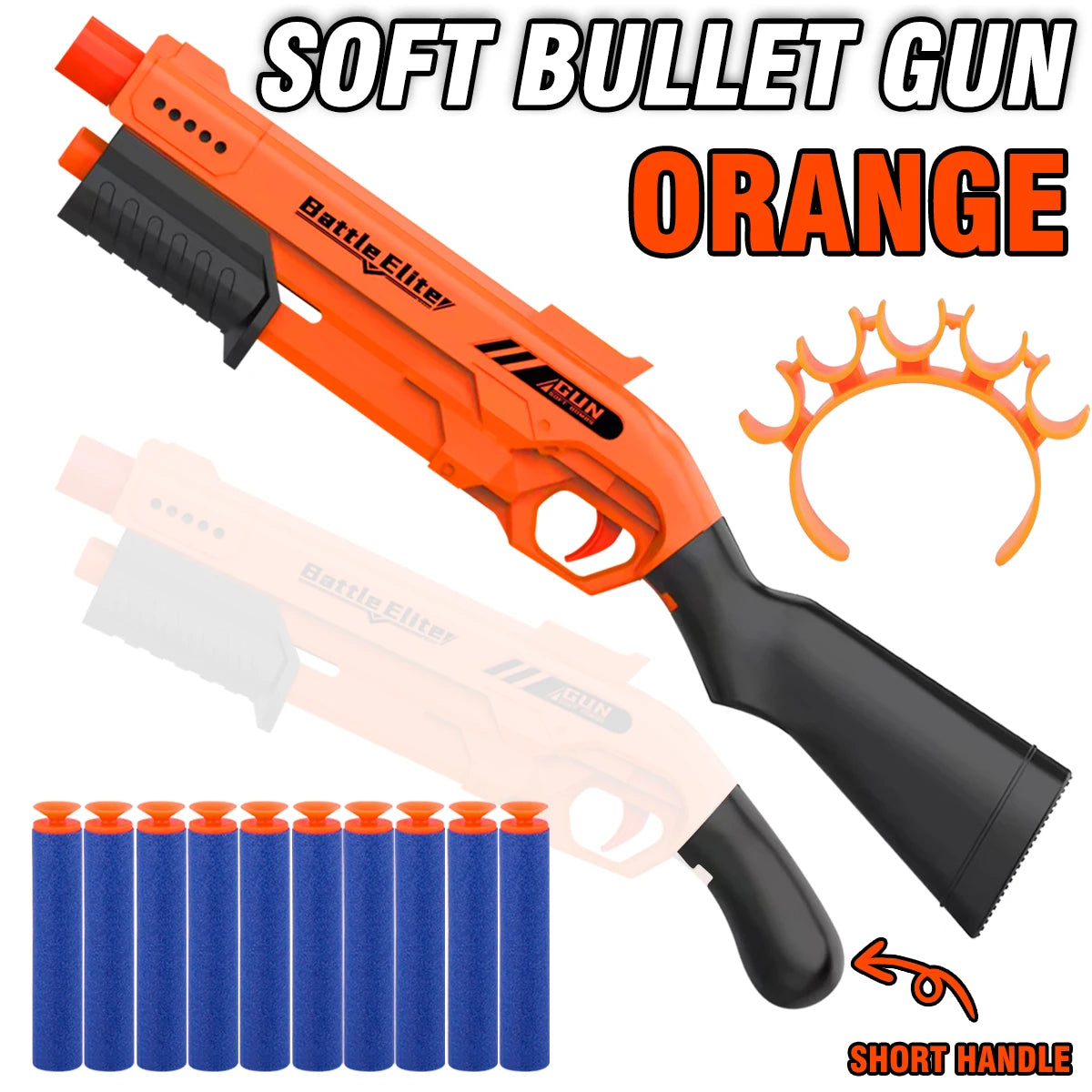 Kids Dual-Handle Foam Dart Blaster – Safe Outdoor Battle Toy