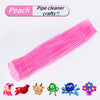 100-Piece Chenille Stem Pipe Cleaners for Crafts & Decor
