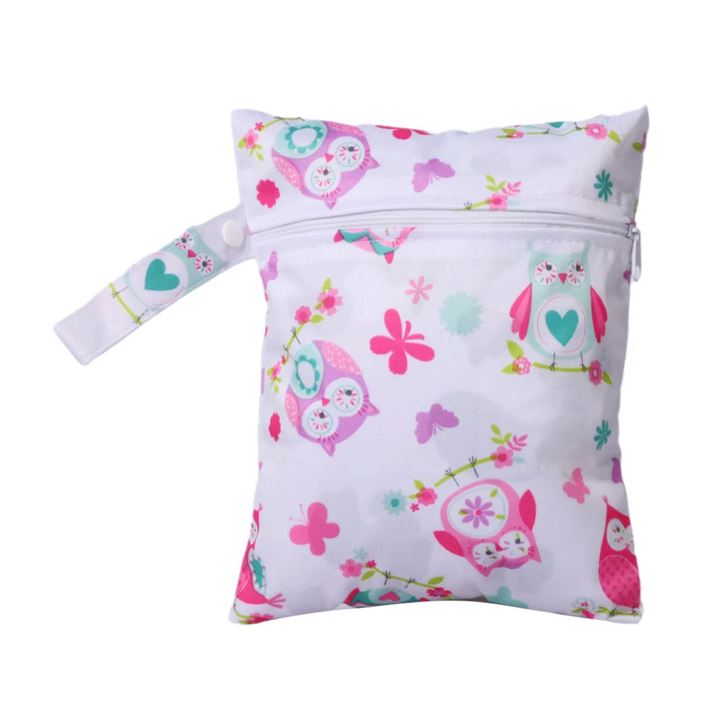 Waterproof Wet Bag with Zipper — Cute Storage for Diapers, Swimwear & More