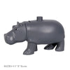 Gray plastic zoo animal building blocks set featuring a lion, bear, tiger, elephant, and panda.