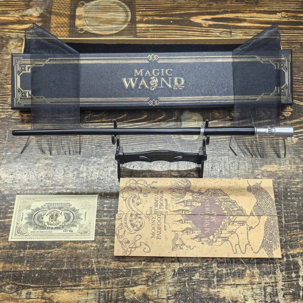 Anime-Inspired Magic Wand with Metal Core and Display Box