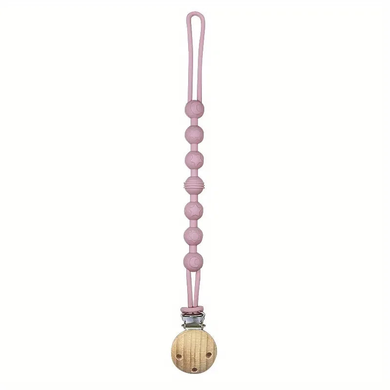 Silicone Baby Pacifier Clip with Teether