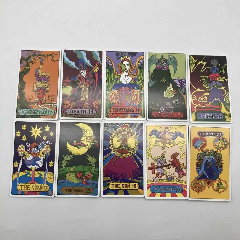A set of 12 JoJo-inspired tarot cards featuring various characters and themes for divination.