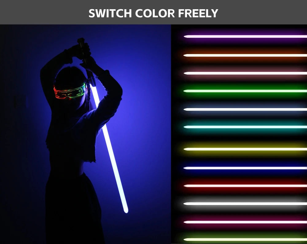 Premium Metal Lightsaber with Smooth Swing and 16 Sound Effects