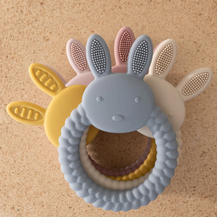 Cartoon Rabbit Silicone Baby Teether