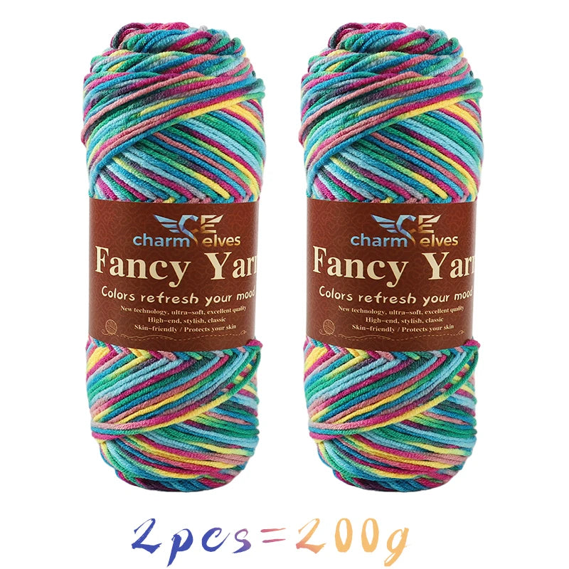 Soft Gradient Acrylic Yarn - 200g per Ball