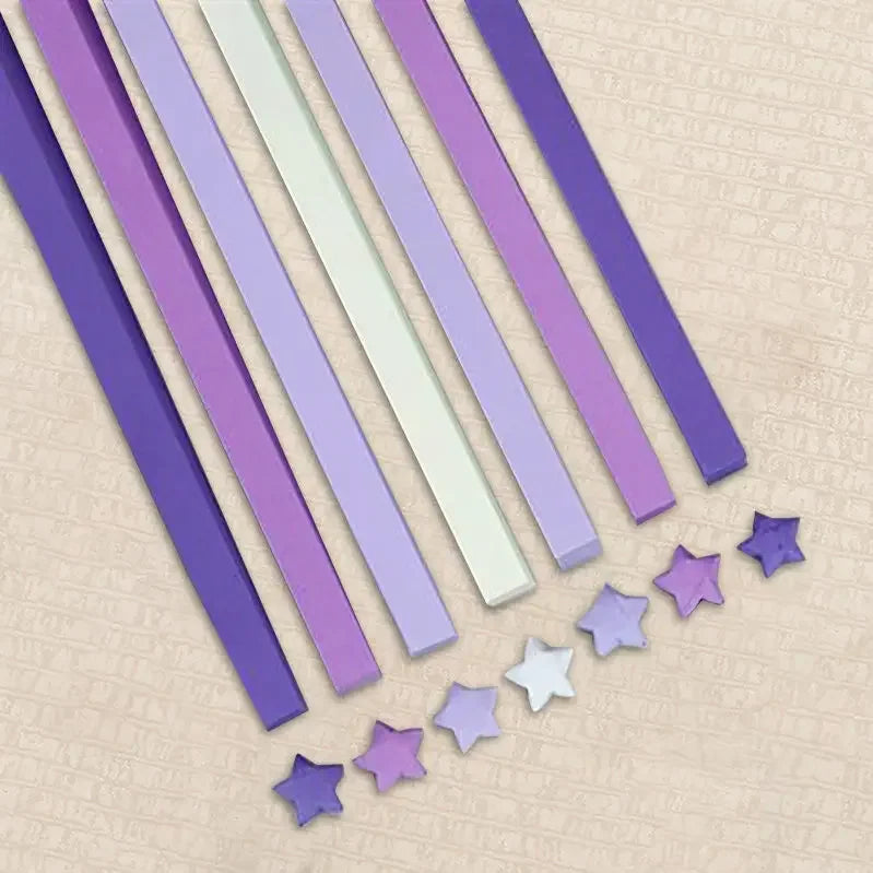 540 Double-Sided Origami Star Strips in 27 Colors for Crafting and Decoration