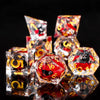 Liquid Core Cat Resin Dice Set for Dungeons & Dragons