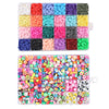 Rainbow Polymer Clay Bead Kit for DIY Jewelry Making