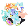Montessori Wooden Animal Puzzle Set with Storage Box
