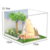 DIY Wooden Miniature Dollhouse Coffee Shop Kit