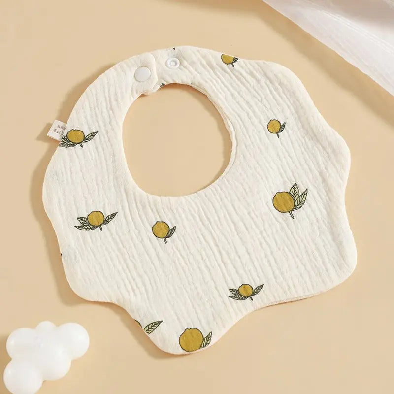 6-Layer Cotton Gauze Baby Bibs (3-Pack)