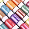 24-Color Mica Powder Set for Epoxy Resin, Soap, and Jewelry Crafting