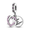 925 Sterling Silver Heart Charm Beads for Bracelets and Necklaces