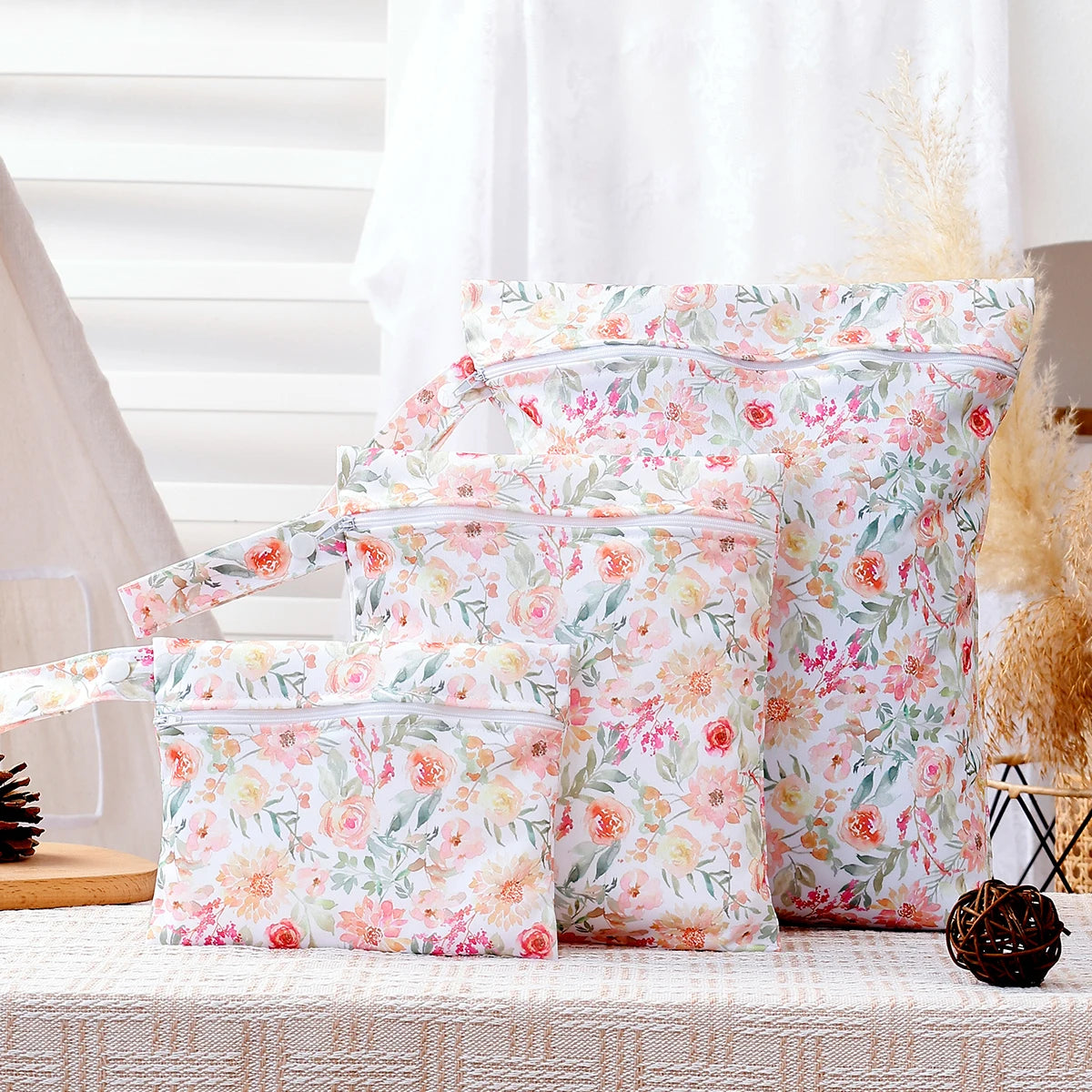 Reusable Waterproof Diaper Covers with Travel Wet Bags