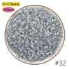 A pile of 5mm gray beads, 500 pieces, used for creative fuse bead craft kits.