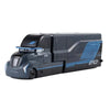 A dark gray diecast toy hauler truck model from Disney Pixar Cars 3