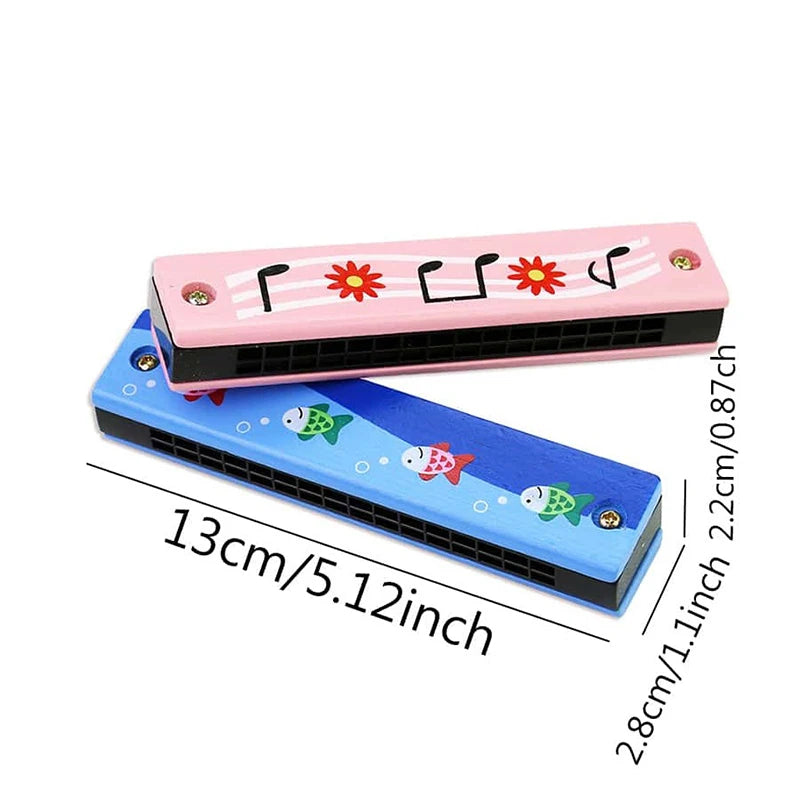 Wooden Harmonica for Kids - Early Music Learning Toy