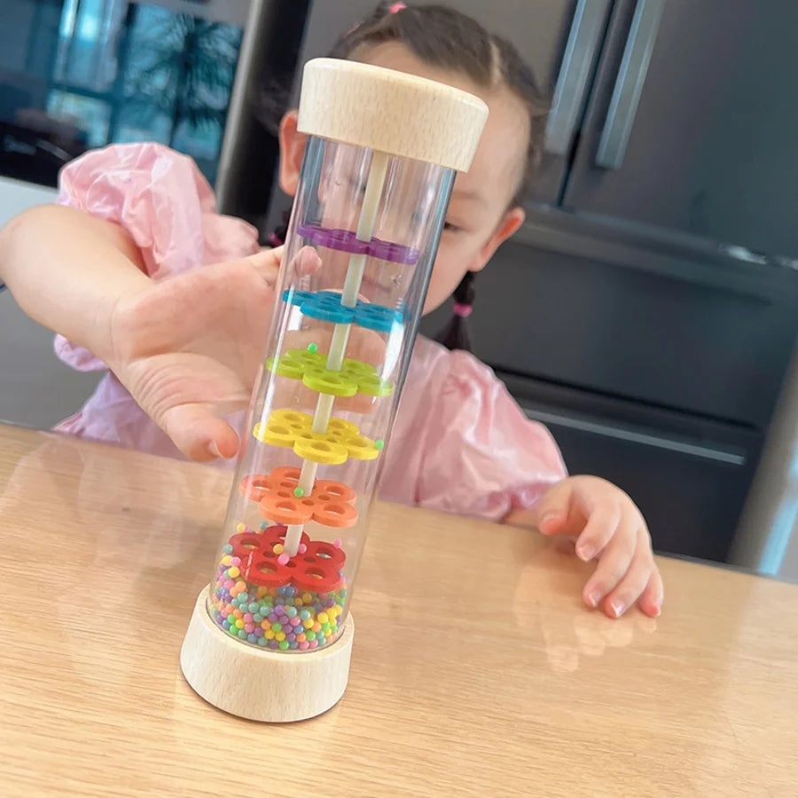 Wooden Rainmaker Sound Toy for Kids