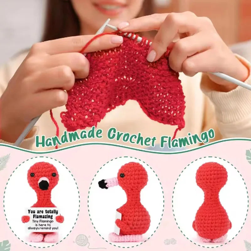 Handmade Crochet Pocket Hug Doll with Positive Vibe