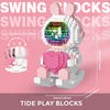 Luminous Astronaut Moon Building Blocks Set with LED Light Technology