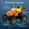 Mini RC Stunt Car with Dinosaur & Shark Designs, LED Lights, and Dual Speed
