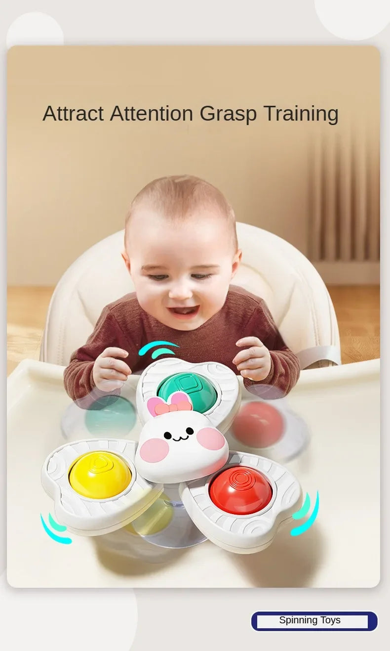 Spinning Suction Cup Bath Toys for Toddlers