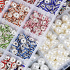 Assortment of crystal rondelle spacer beads in various colors and sizes for jewelry making