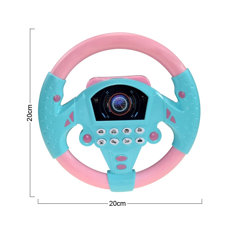 Interactive Steering Wheel Toy with Lights and Sounds for Kids