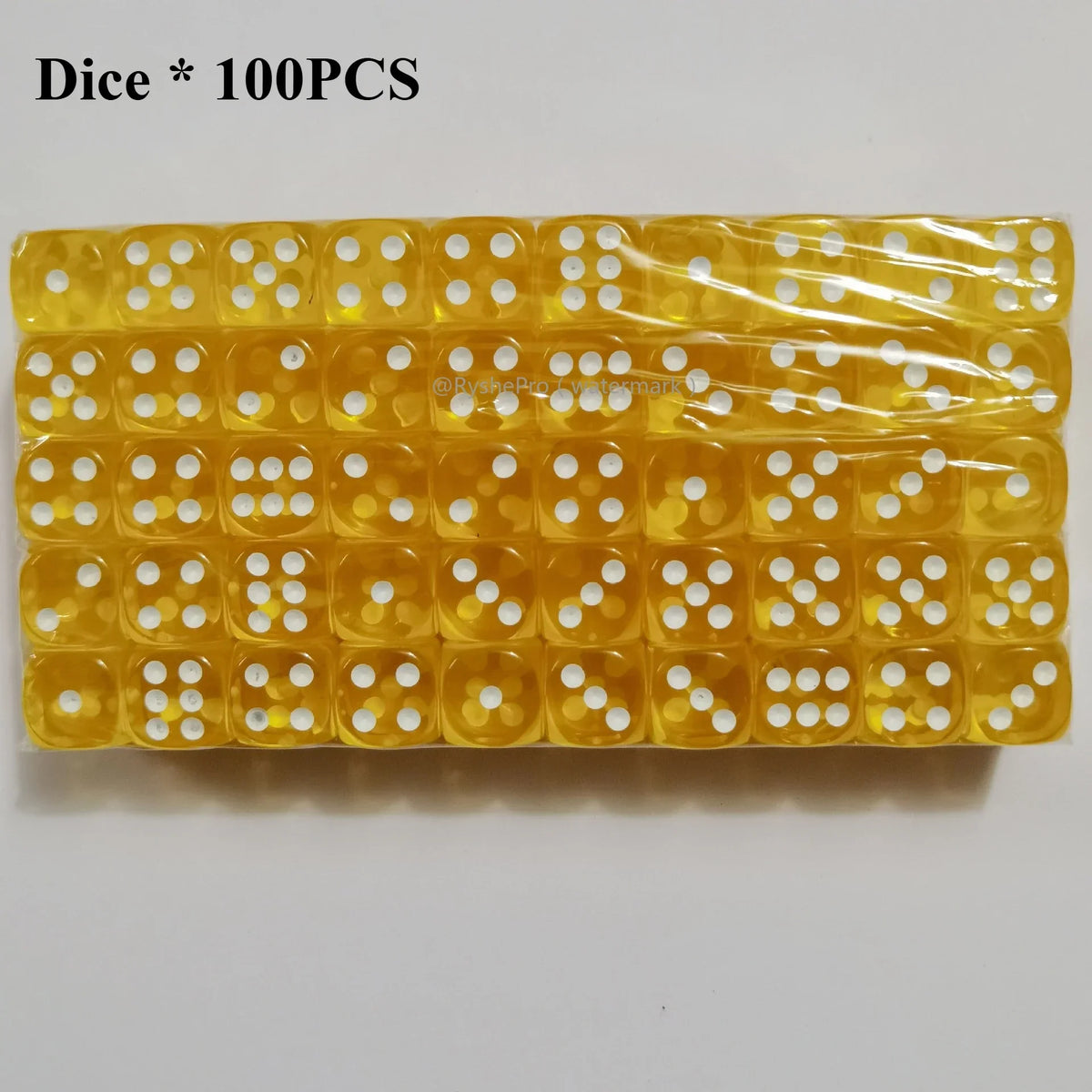 Acrylic Dice Set – 100 Colorful 14mm Dice for Games, Parties & Learning
