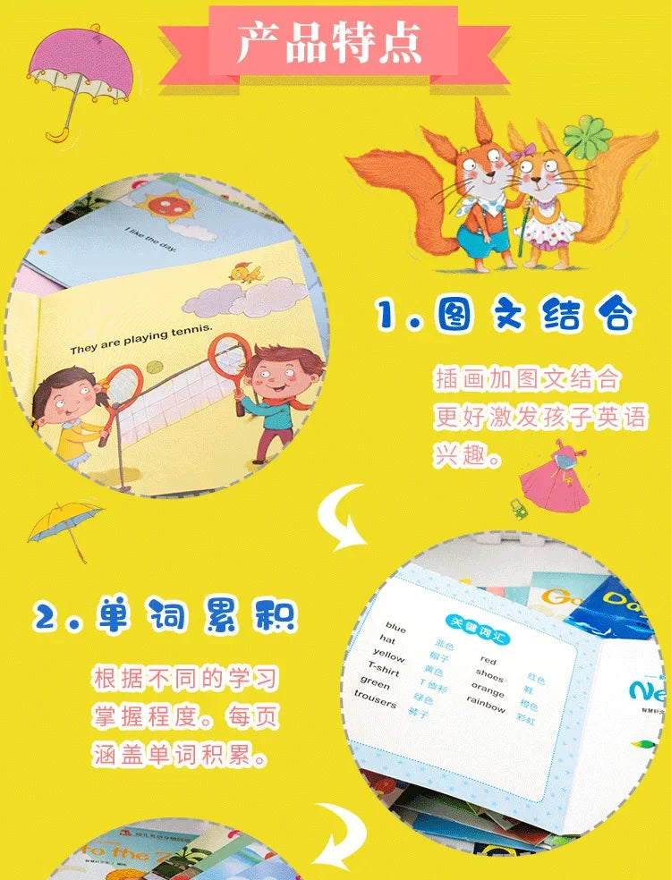 60-Book Set of English Learning Picture Books for Early Readers