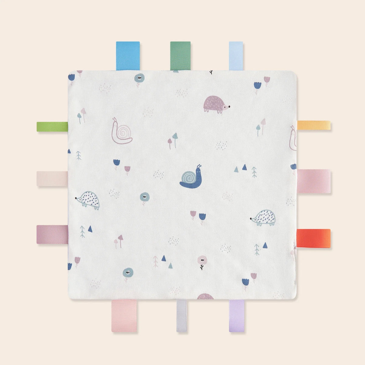 Baby Sensory Tag Comfort Blanket with Soft Cotton