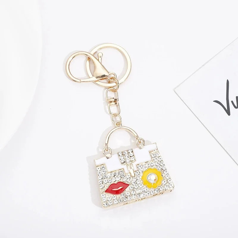 Crystal Rhinestone Handbag Keychain