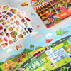 Reusable Sticker Book for Kids with Multi-Scene Bubble Jelly Stickers