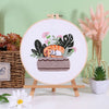Beginner Embroidery Kit with Floral and Cat Patterns