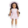Floral Dress and Sun Hat Set for 16-18 Inch Dolls