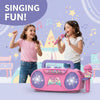 Kids Karaoke Machine with Microphone and Light Effects