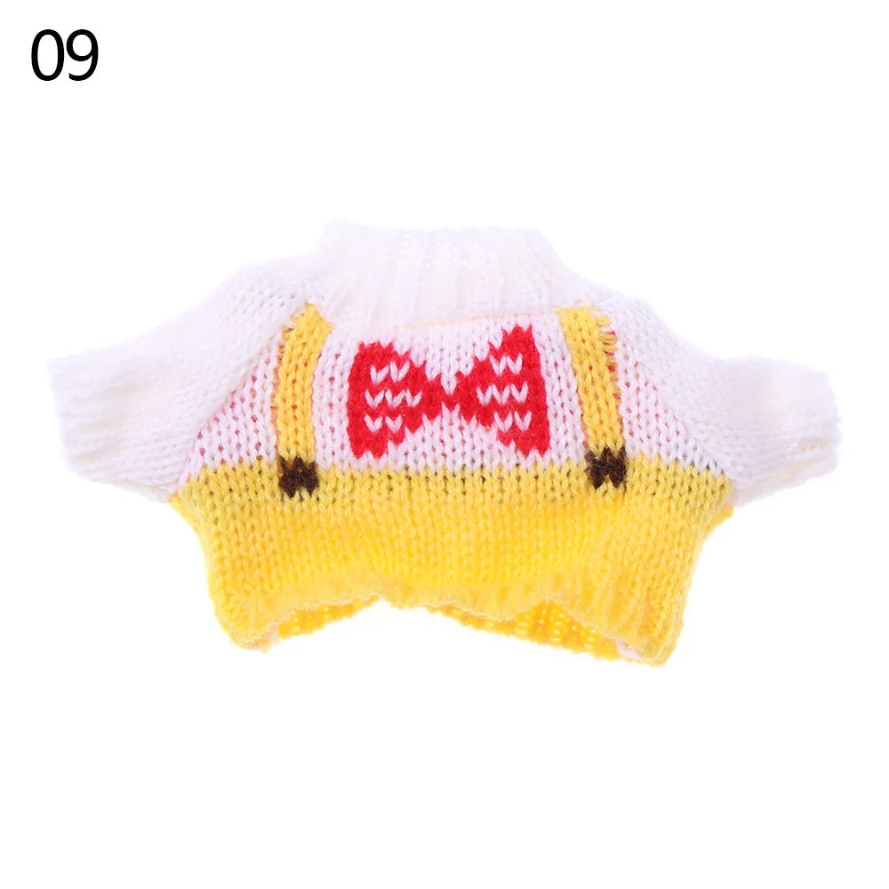 Fashionable Sweater and Vest Set for 20cm Plush Dolls