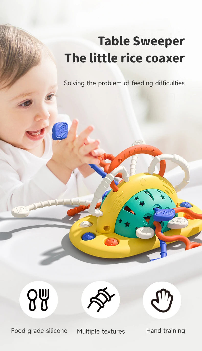 Montessori Pull String Sensory Toy for Babies and Toddlers