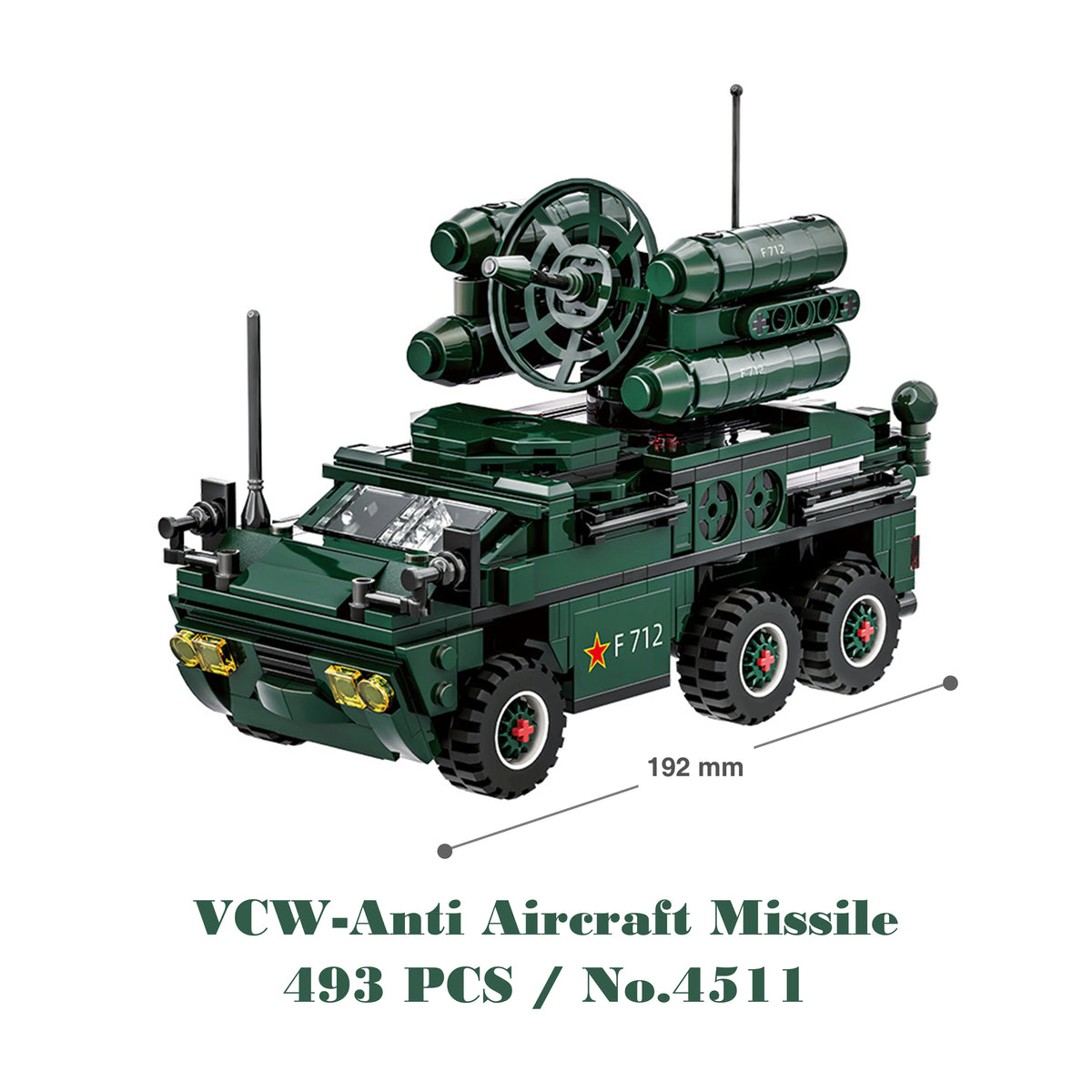 Military Hummer Tank Building Blocks Set