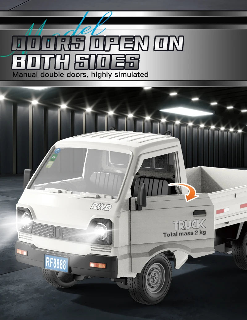 Remote Control Stunt Truck with LED Lights and Spray Effect