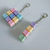 LED Macaron Keyboard Fidget Toy with Keychain