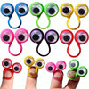 A collection of colorful wiggle eye finger rings used as sensory fidget toys