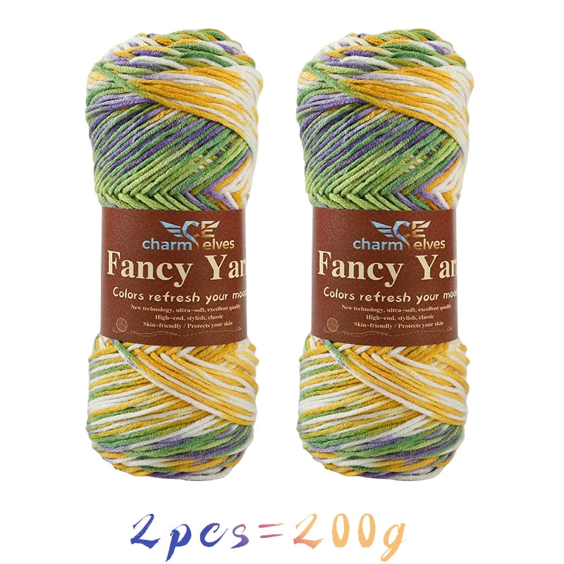 Soft Gradient Acrylic Yarn - 200g per Ball
