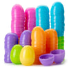 100-Pack Fillable Plastic Easter Eggs for Hunts & DIY Crafts