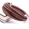 Genuine Braided Leather Cord for Jewelry Making