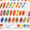 Wooden Candy Matching Game for Kids – Color & Shape Memory Toy